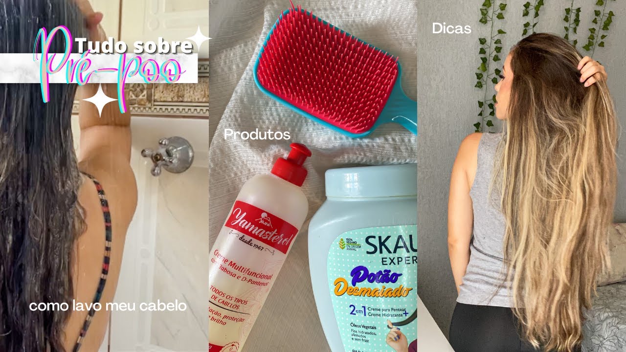COMO FAÇO PRÉ-POO NO MEU CABELO?| QUAIS PRODUTOS USAR?| Nay Gomes
