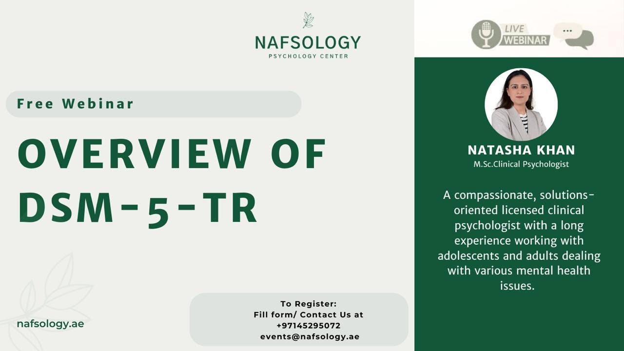 OVERVIEW OF DSM-5-TR | Nafsology Psychology Center
