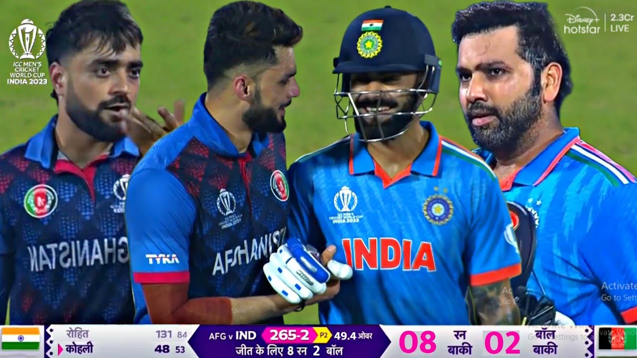 India vs Afghanistan World cup match 2023 full highlight video, Ind vs ...