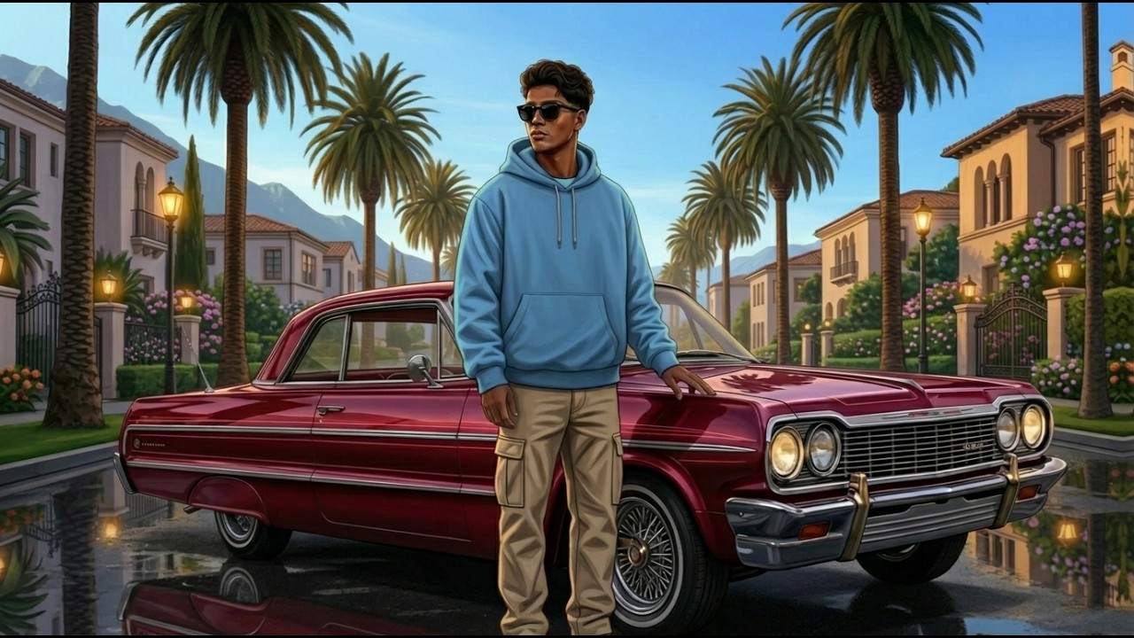 Midnight Palm Boulevard 🌴 Old School 90s Hip Hop G-Funk | Laid