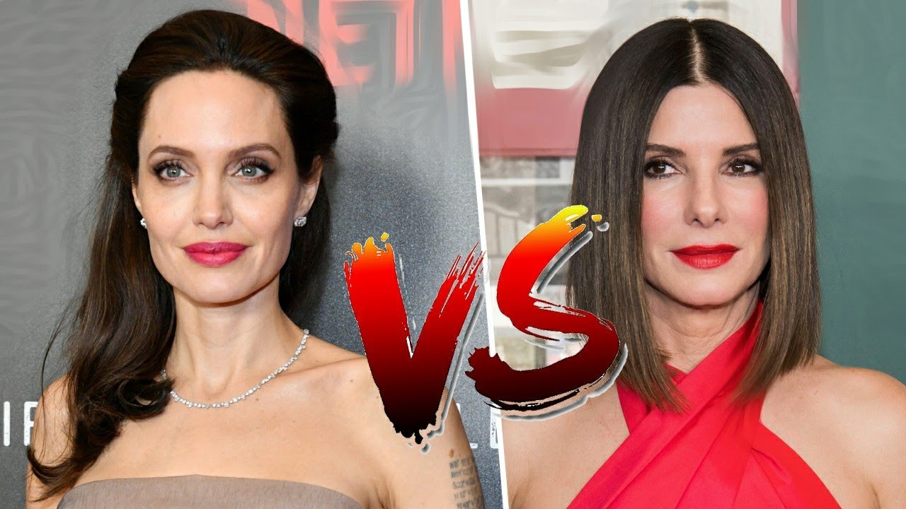 Angelina Jolie Vs Sandra Bullock Comparison | Celebrity Clash - YouTube