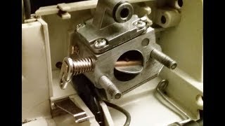 Бензопила STIHL MS 180 плохо заводится - ремонт карбюратора. Repair and carb tuning