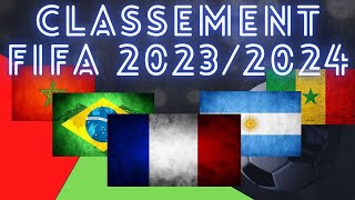 Classement FIFA des 100 meilleurs nations au football 2023/2024