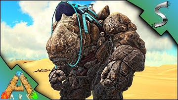 ROCK ELEMENTAL TAMING! USING CANNONS & A GOLEM TRAP TO TAME! - Ark: Scorched Earth [Gameplay S2E17]