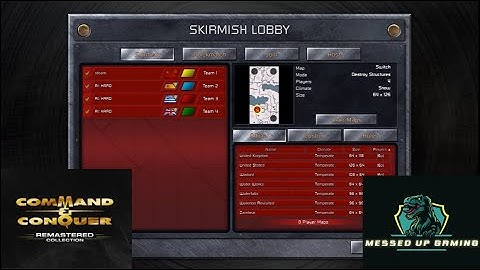 Command and Conquer Red Alert Remastered Skirmish Gameplay USSR– MAP: Switch 3