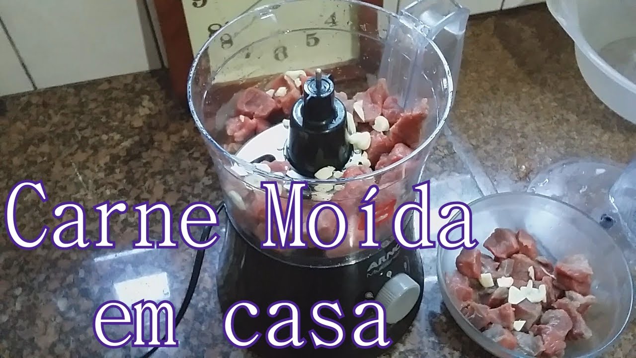 Como moer carne em casa no multiprocessador - YouTube