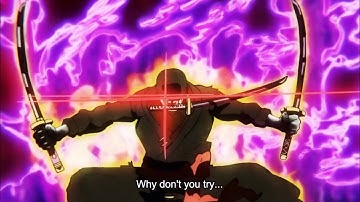 Zoro menyerang Kaido dengan Haki Penakluk