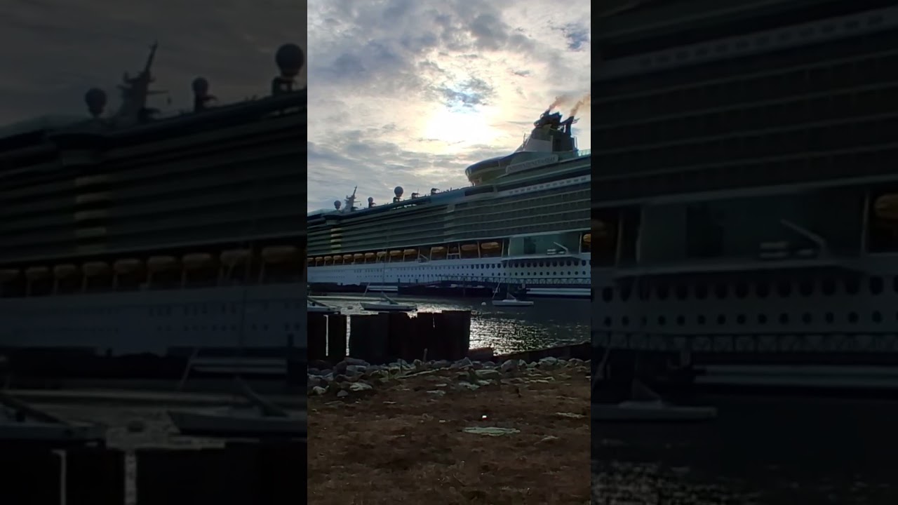 Royal Caribbean International Independence of the Seas Docks In Portland Maine
