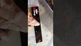 Modified Black Number Plate