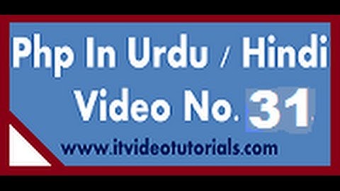 Php tutorials in urdu, hindi Include once and require function