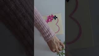 Valentine’s Day Card Making #shorts #cardmaking #valentinesdaycardhandmade