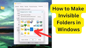 Simple Way to Make a Folder INVISIBLE