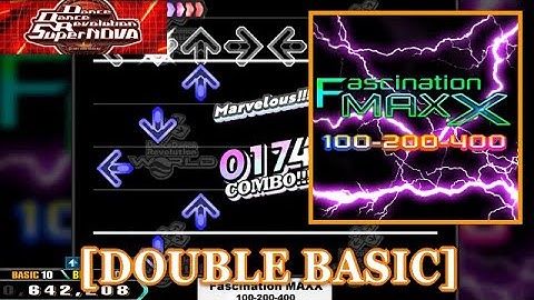 【DDR SN】 Fascination MAXX / 100-200-400 [DOUBLE BASIC] 譜面確認+Clap