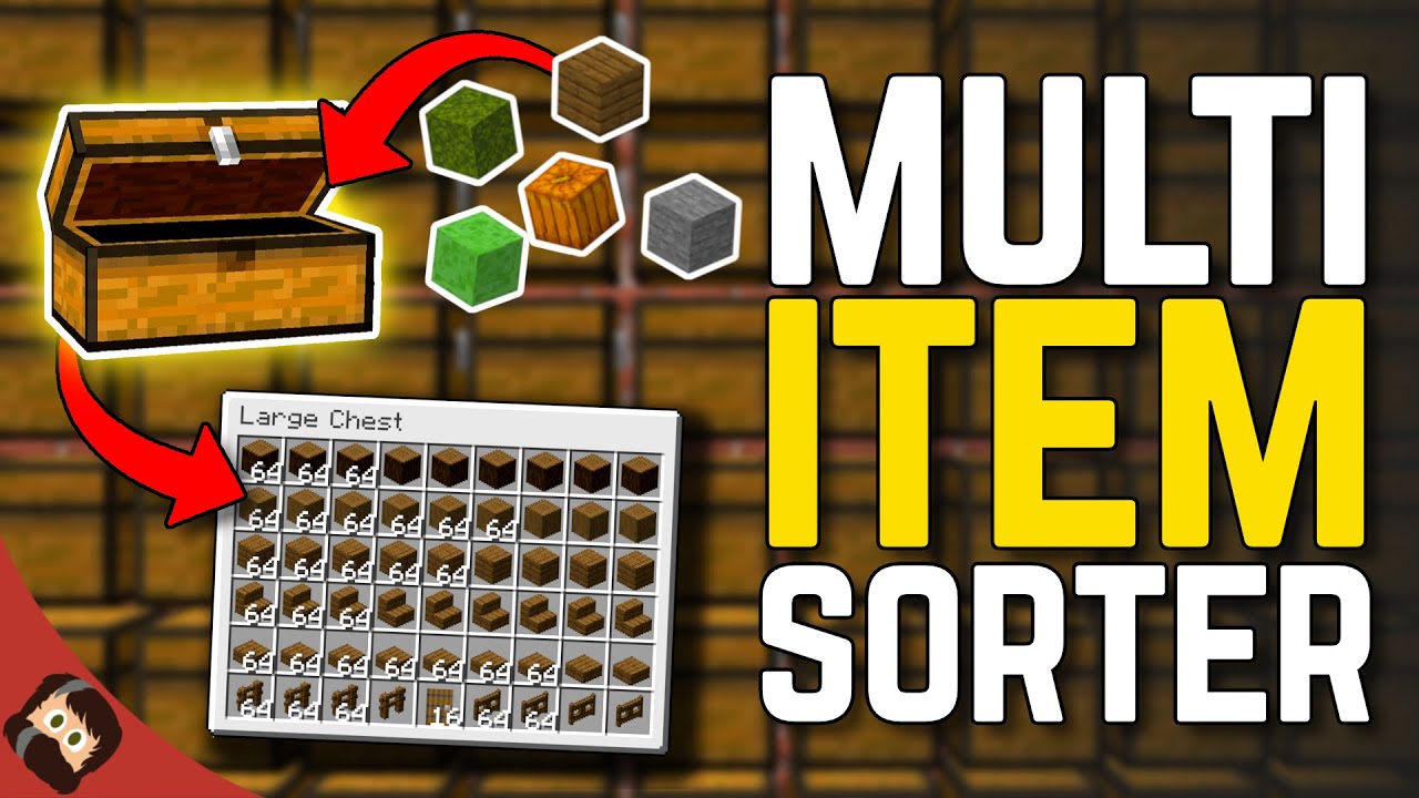 NEW Easy Multi-Item Storage System | Minecraft Bedrock 1.20 Tutorial ...