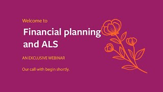 ALS Canada webinar: Financial planning and ALS