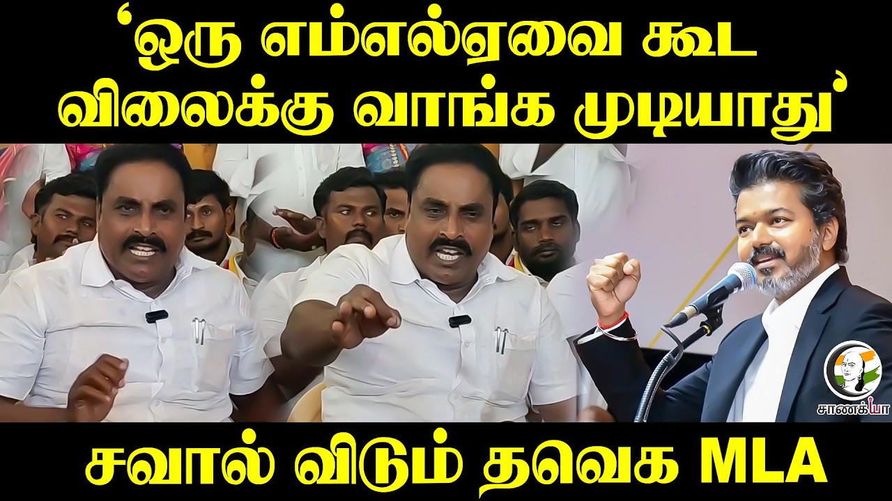 "ஒரு MLAவை கூட விலைக்கு வாங்க முடியாது" சவால் விடும் TVK MLA | CM Vijay
