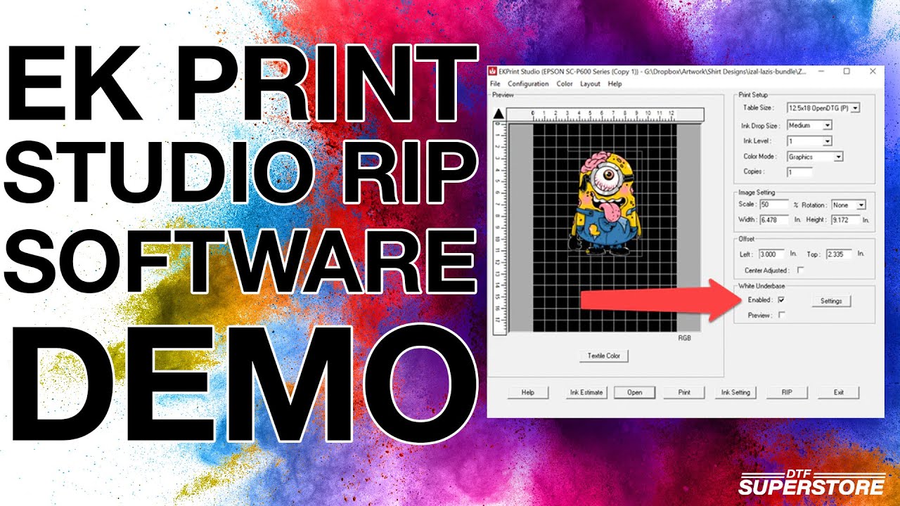 EK Print Studio RIP Software DTF Superstore YouTube