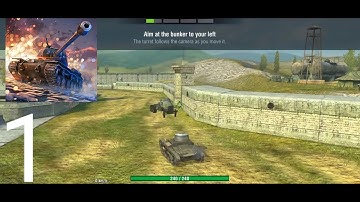 World of Tanks Blitz MMO  Action Game  -  Gameplay Walkthrough Part  1 -  Tutorial  (IOS, Android)