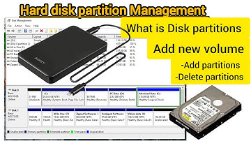 How to Check, Create & Delete Hard Disk Partitions | Disk Management in Windows