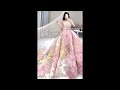 2023 Luxury Colorful 3D Flowers Wedding Gown