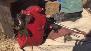 Ford Tractor-Sherman Combo Transmission Removal