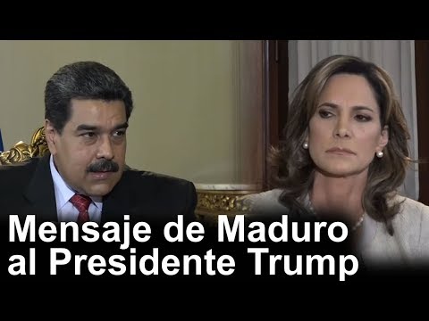 Mensaje del Gobernante de Venezuela, Nicolás Maduro, al Presidente Trump