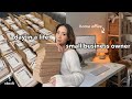 Studio vlog  a day in a life as a small business owner packing orders shoplife update