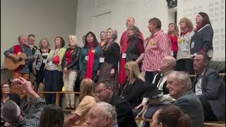 The Resistance Choir perform 'Bread and Roses' post-406 DAYS screening at Dáil • May 10th