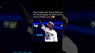 “Young Dolph Performs ‘100 Shots’ 🔥 Crowd Went Crazy!” #hiphopartist #hiphop #fy