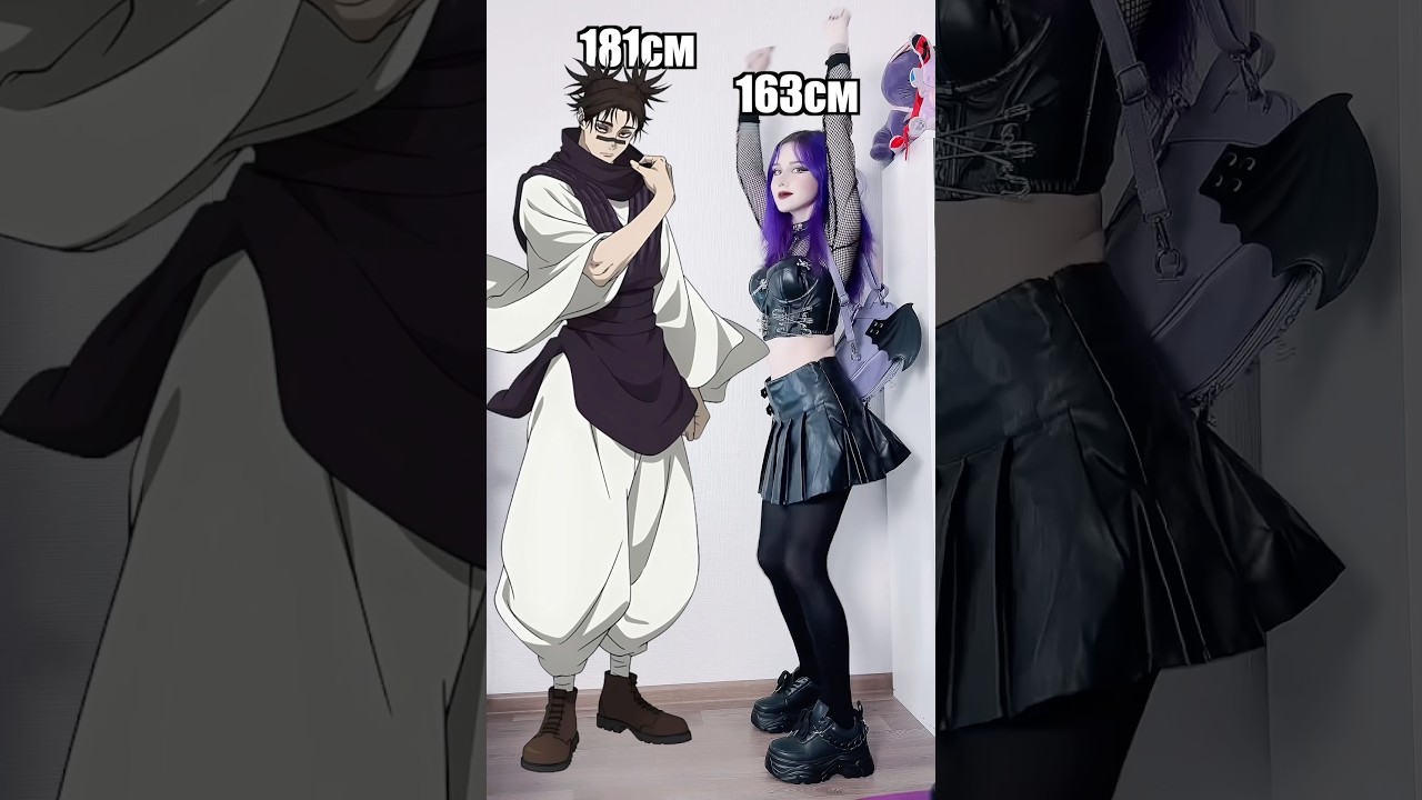 More Jujutsu Kaisen heights! #jujutsukaisen #jjk #mahito #choso #anime #height