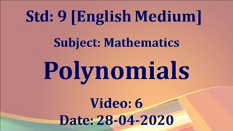 Maths Video6 Std9