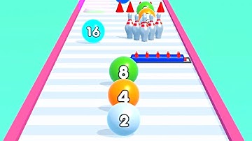 2048 Ball Game - Merge Number 4096 ! All Levels Gameplay Levels (1-4) android, ios