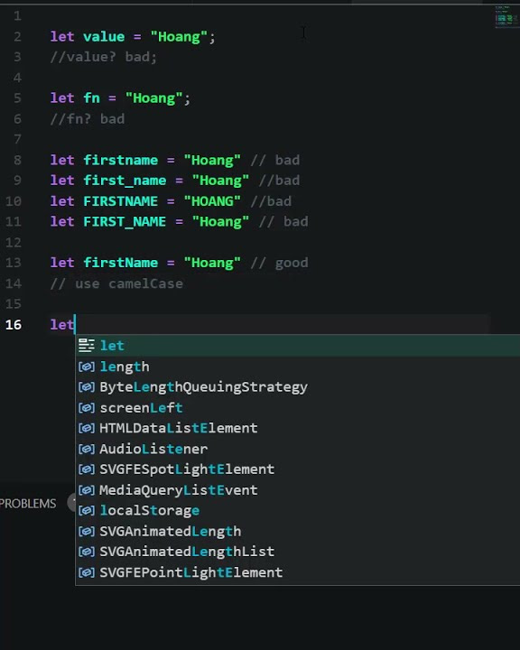 Clean code example. Bad code vs good code for naming variables In ...