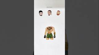UFC MMA Stars Face Drop Matching Challenge #ufc #shortsviral #art #trend