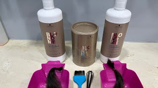SCHWARZKOPF  BLONDME PREMIUM BOND ENFORCING LIFT 9+ | Natural hair lightning | IGORA VIBRANCE