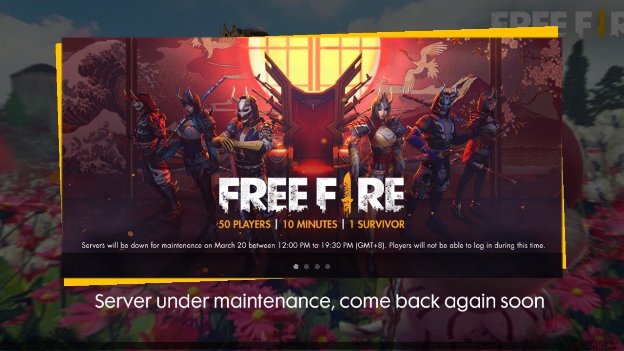 Free Fire not open why ?? || server under maintenance come back soon