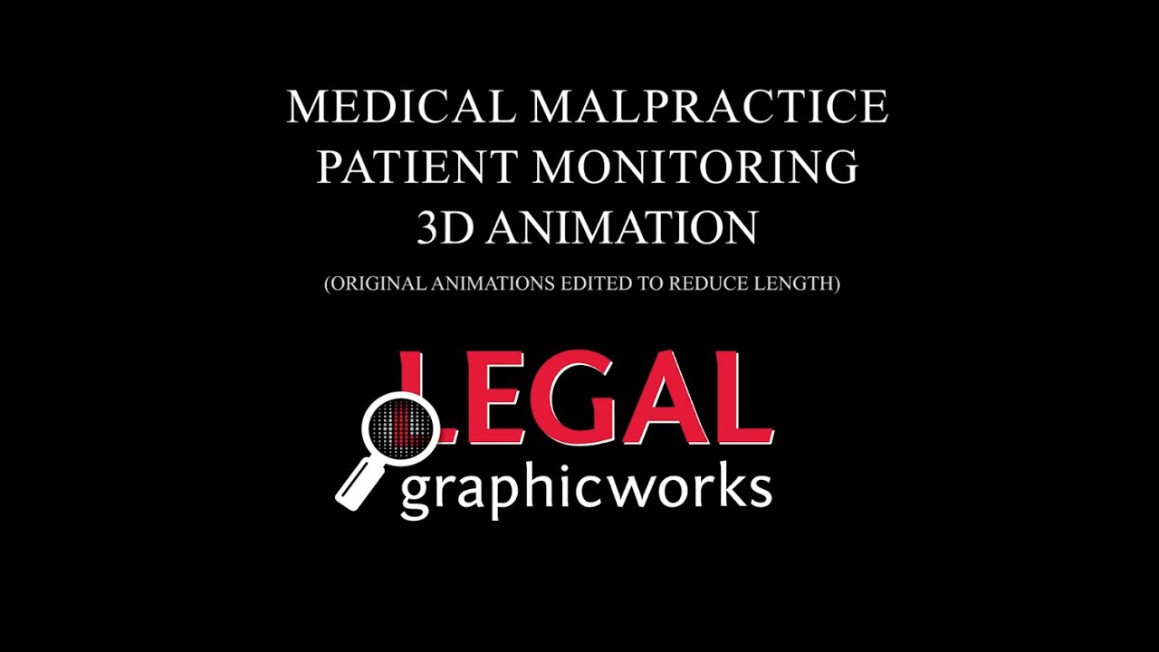 Medical Malpractice Patient Monitoring 3D animation