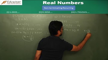Real Numbers - Class 10 - Recurring Decimals -   Part 11