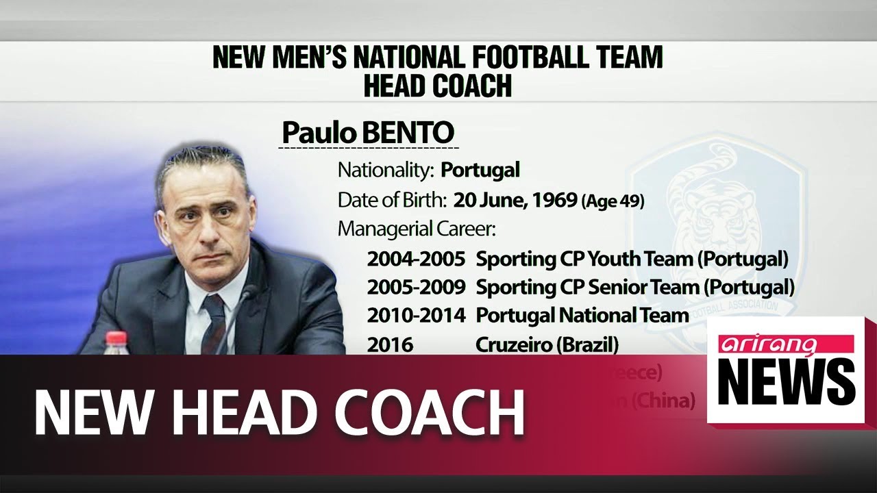 S. Korea names Paulo Bento as new national football team head coach