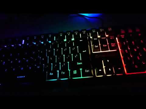 Fantech K612 Soldier Gaming Keyboard Unboxing Review and how it looks in the dark
