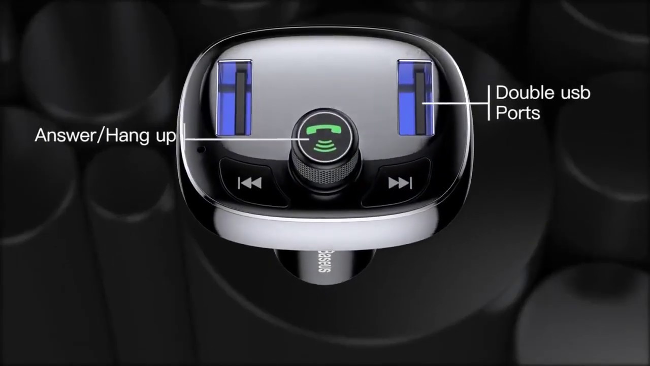 Handsfree Car Kit 3.4A Dual USB YouTube