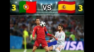 Portugal vs Spain world cup 2018..!! Hujan Pesta Goal Dan Hattrick CR7