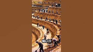 Nông dân Trung Quốc biến núi đá thành ruộng bậc thang thế nào? #shorts