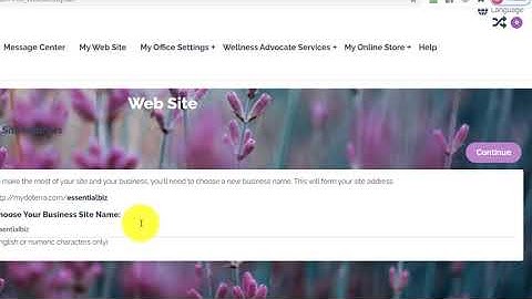 Setting Up Your doTERRA Website