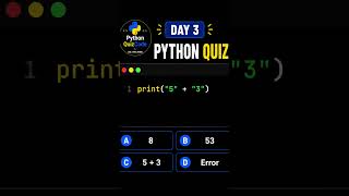 DAY 3 PYTHON QUIZ 🐍 | Guess the Output 👀