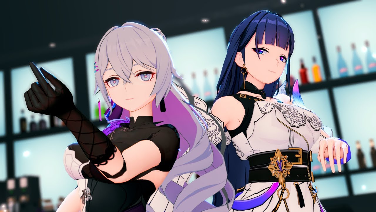 【MMD】Sugar Free - T-ARA【Honkai impact 3 (崩壞3rd) 布洛妮婭 Bronya、雷電芽衣 Raiden Mei】【Camera DL】
