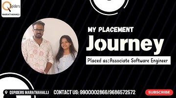 My Placement journey as a Trainee from QSpiders Marathahalli
