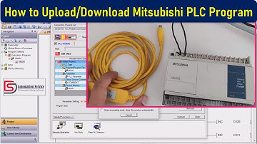 How to Upload/Download Mitsubishi PLC Program | FX1N-40MR | GX Work2 | Mitsubishi PLC