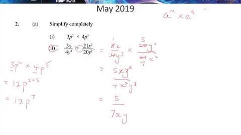 CSEC Mathematics   May 2019 Question 2
