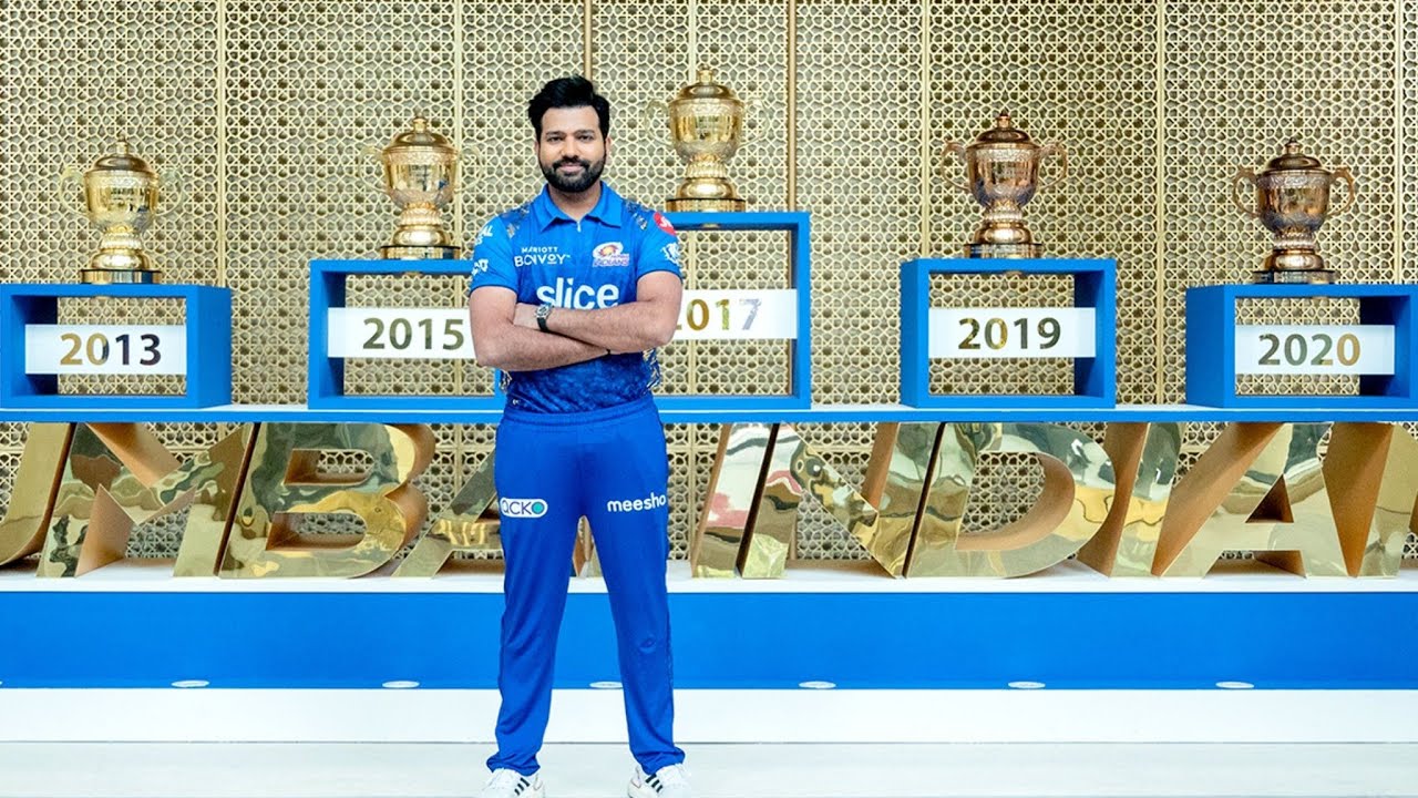 Rohit Sharma With 5 IPL Trophies Rohit Mumbai Indians Practice Session rohit-sharma-with-5-ipl-trophies-rohit-mumbai-indians-practice-session